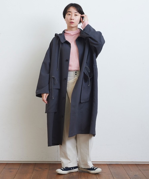 【yuni】 Pe washer hooded コート yuni(ユニ )の「Pe washer hooded コート(その他アウター