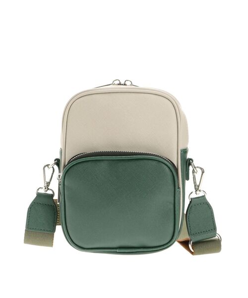 MURUA（ムルーア）の「バイカラースクエアミニバッグ（ショルダーバッグ・レディース・グリーン/ブラック・FREE）」の21枚目の写真