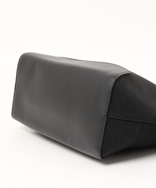 SETUP7（セットアップセブン）の「【SETUP7】A4ファイルやノートPCも入る ノットハンドルソリッドトートバッグ ショルダーバッグ KNF ※（ショルダーバッグ・レディース・ブラック・FREE）」の11枚目の写真