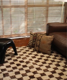 BRID（ブリッド）の「.ブリッド モロッコ チェッカー ラグ / BRID Morocco CHECKER RUG［200×200］（ラグ/マット）」