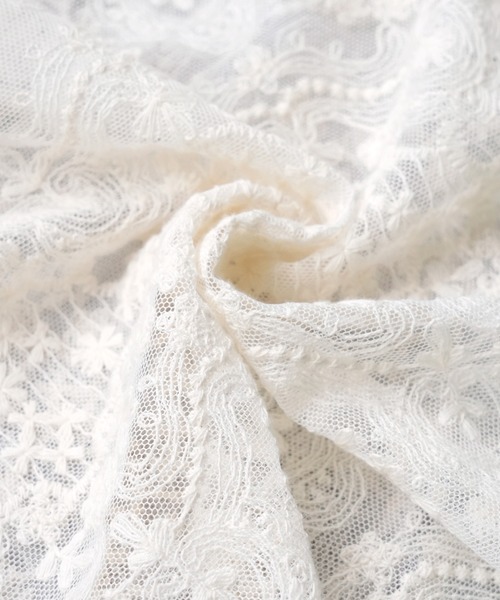 IAMUSE（アイアミューズ）の「ヴィンテージレースシアートップス S0881【IAMUSE】（その他トップス・レディース・アイボリー/ブラック・FREE）」の22枚目の写真