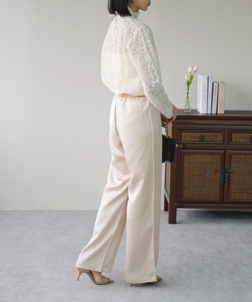 IAMUSE（アイアミューズ）の「ヴィンテージレースシアートップス S0881【IAMUSE】（その他トップス・レディース・アイボリー/ブラック・FREE）」の11枚目の写真