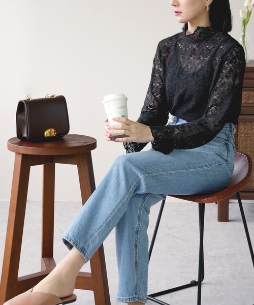 IAMUSE（アイアミューズ）の「ヴィンテージレースシアートップス S0881【IAMUSE】（その他トップス・レディース・アイボリー/ブラック・FREE）」の20枚目の写真