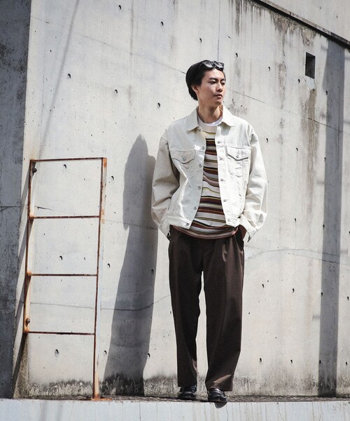 BEAMS（ビームス）の「BEAMS / 3タイプ ファブリック ジャケット（デニムジャケット・メンズ・オフホワイト/ネイビー・XL/L/M/S）」の6枚目の写真