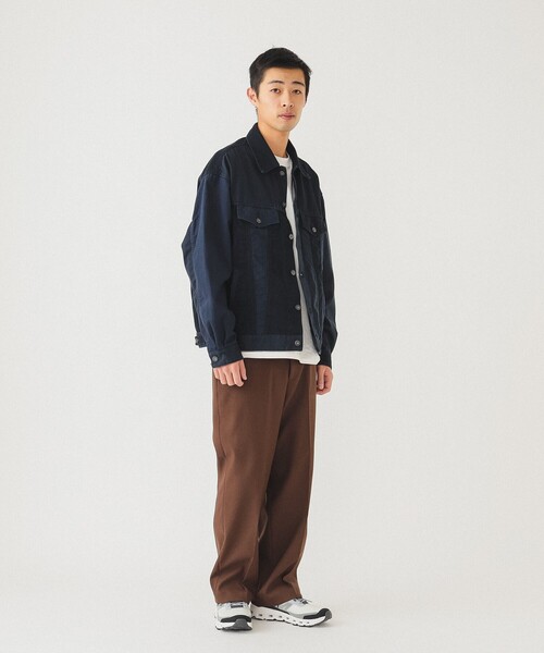 BEAMS（ビームス）の「BEAMS / 3タイプ ファブリック ジャケット（デニムジャケット・メンズ・オフホワイト/ネイビー・XL/L/M/S）」の10枚目の写真