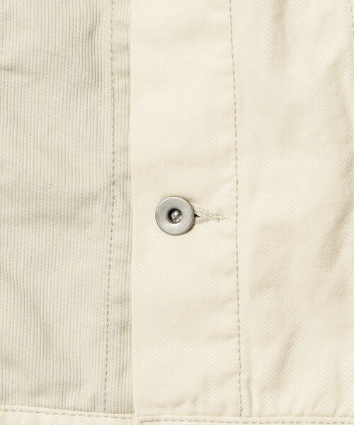 BEAMS（ビームス）の「BEAMS / 3タイプ ファブリック ジャケット（デニムジャケット・メンズ・オフホワイト/ネイビー・XL/L/M/S）」の7枚目の写真
