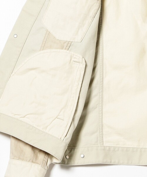 BEAMS（ビームス）の「BEAMS / 3タイプ ファブリック ジャケット（デニムジャケット・メンズ・オフホワイト/ネイビー・XL/L/M/S）」の14枚目の写真