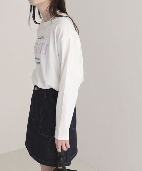 fredy emue(フレディエミュ)の「ロゴロンT(Tシャツ/カットソー・レディース・オフホワイト/ライトグレー/ホワイト・38)」の20枚目の写真