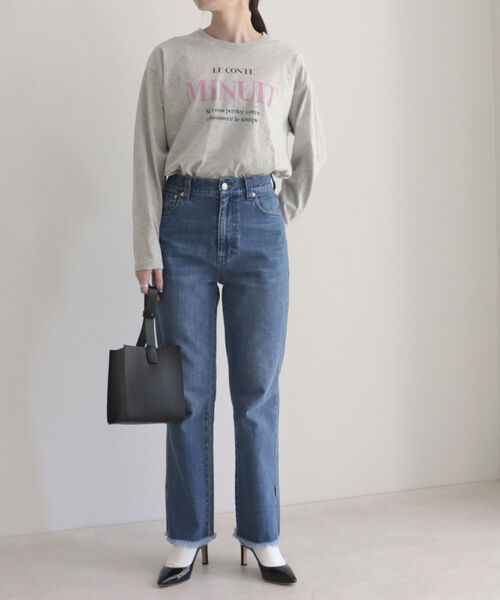 fredy emue(フレディエミュ)の「ロゴロンT(Tシャツ/カットソー・レディース・オフホワイト/ライトグレー/ホワイト・38)」の17枚目の写真