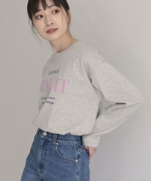 fredy emue(フレディエミュ)の「ロゴロンT(Tシャツ/カットソー・レディース・オフホワイト/ライトグレー/ホワイト・38)」の12枚目の写真