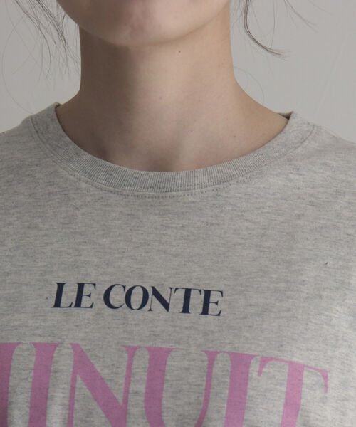 fredy emue(フレディエミュ)の「ロゴロンT(Tシャツ/カットソー・レディース・オフホワイト/ライトグレー/ホワイト・38)」の5枚目の写真