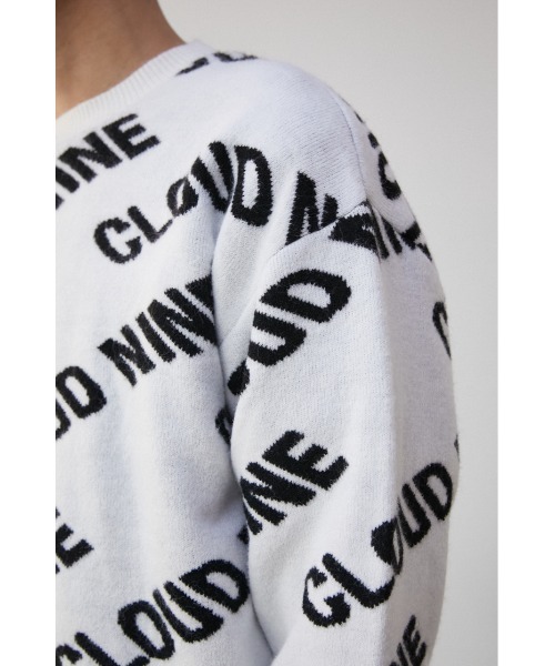 AZUL by moussy（アズールバイマウジー）の「CLOUD NINE KNIT PULLOVER/クラウドナインニットプルオーバー（ニット/セーター・メンズ・ブラック/ライトグリーン/ホワイト・FREE）」の12枚目の写真