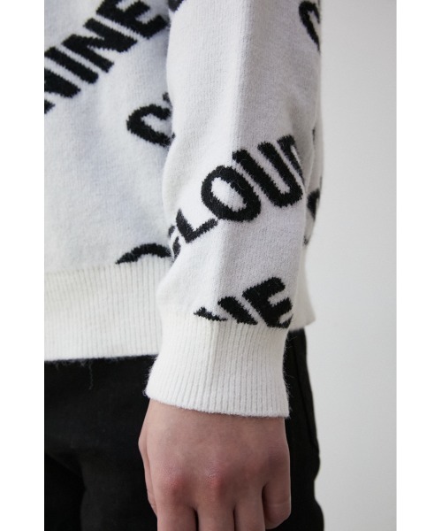 AZUL by moussy（アズールバイマウジー）の「CLOUD NINE KNIT PULLOVER/クラウドナインニットプルオーバー（ニット/セーター・メンズ・ブラック/ライトグリーン/ホワイト・FREE）」の13枚目の写真