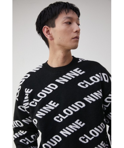 AZUL by moussy（アズールバイマウジー）の「CLOUD NINE KNIT PULLOVER/クラウドナインニットプルオーバー（ニット/セーター・メンズ・ブラック/ライトグリーン/ホワイト・FREE）」の14枚目の写真