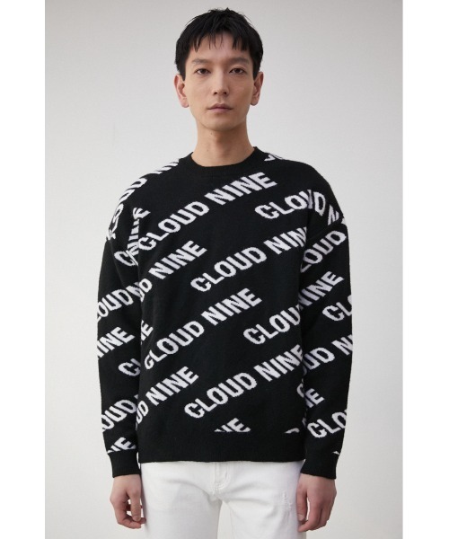 AZUL by moussy（アズールバイマウジー）の「CLOUD NINE KNIT PULLOVER/クラウドナインニットプルオーバー（ニット/セーター・メンズ・ブラック/ライトグリーン/ホワイト・FREE）」の17枚目の写真
