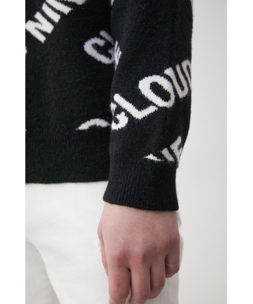 AZUL by moussy（アズールバイマウジー）の「CLOUD NINE KNIT PULLOVER/クラウドナインニットプルオーバー（ニット/セーター・メンズ・ブラック/ライトグリーン/ホワイト・FREE）」の22枚目の写真