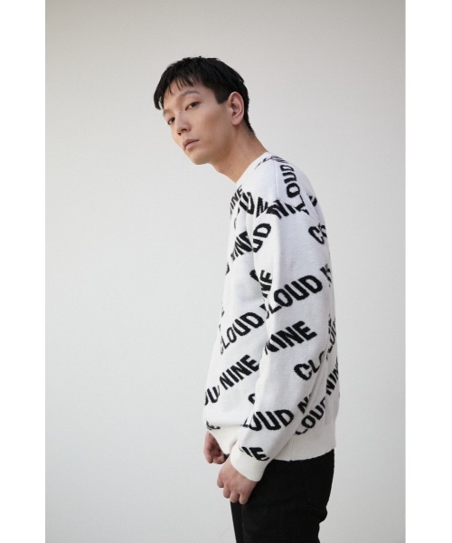AZUL by moussy（アズールバイマウジー）の「CLOUD NINE KNIT PULLOVER/クラウドナインニットプルオーバー（ニット/セーター・メンズ・ブラック/ライトグリーン/ホワイト・FREE）」の5枚目の写真