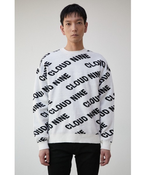 AZUL by moussy（アズールバイマウジー）の「CLOUD NINE KNIT PULLOVER/クラウドナインニットプルオーバー（ニット/セーター・メンズ・ブラック/ライトグリーン/ホワイト・FREE）」の8枚目の写真
