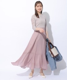 Apuweiser-riche エンブロイダリードッキングワンピース ブルー Apuweiser-riche（アプワイザーリッシェ）の「エンブロイダリー