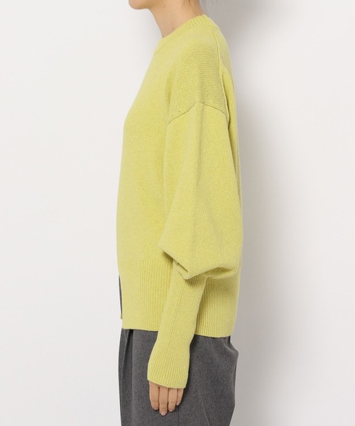 yuw（ユウ）の「リリヤーンスリットプルオーバー　178705（ニット/セーター・レディース・ブルー/イエロー/ブラック・FREE）」の5枚目の写真