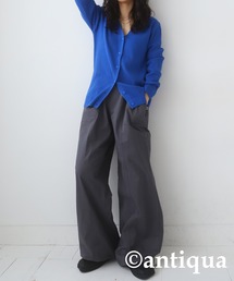 ドロスト付きナイロン風カーゴパンツ