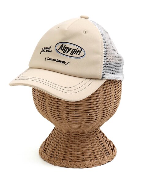algy(アルジー)の「配色ステッチメッシュキャップ(キャップ・キッズ・オフホワイト/ラベンダー/ブラック/ベージュ・MEDIUM/SMALL)」の6枚目の写真