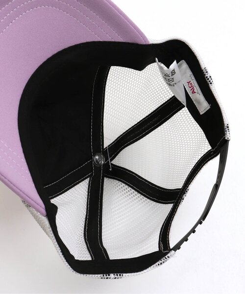 algy(アルジー)の「配色ステッチメッシュキャップ(キャップ・キッズ・オフホワイト/ラベンダー/ブラック/ベージュ・MEDIUM/SMALL)」の8枚目の写真