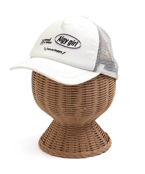 algy(アルジー)の「配色ステッチメッシュキャップ(キャップ・キッズ・オフホワイト/ラベンダー/ブラック/ベージュ・MEDIUM/SMALL)」の10枚目の写真