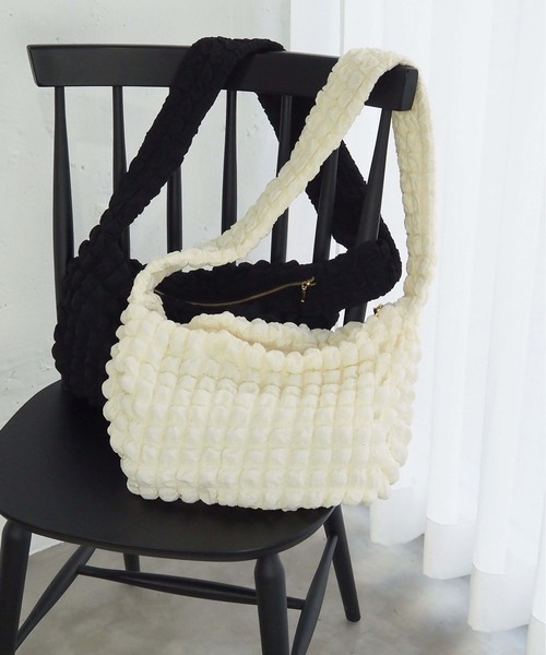 tiptop（ティップトップ）の「ポコポコジャガードショルダーバッグ（ショルダーバッグ・レディース・ブラック/アイボリー・FREE）」の15枚目の写真