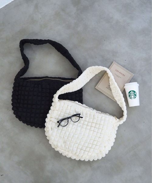 tiptop（ティップトップ）の「ポコポコジャガードショルダーバッグ（ショルダーバッグ・レディース・ブラック/アイボリー・FREE）」の18枚目の写真