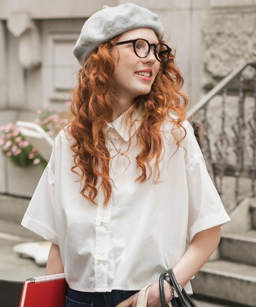 BONLECILL（ボンルシール）の「シーズンレスニットベレー帽（ハンチング/ベレー帽・レディース・グレー/アイボリー/ネイビー/ブラック・FREE）」の4枚目の写真