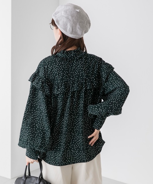 BONLECILL（ボンルシール）の「シーズンレスニットベレー帽（ハンチング/ベレー帽・レディース・グレー/アイボリー/ネイビー/ブラック・FREE）」の5枚目の写真