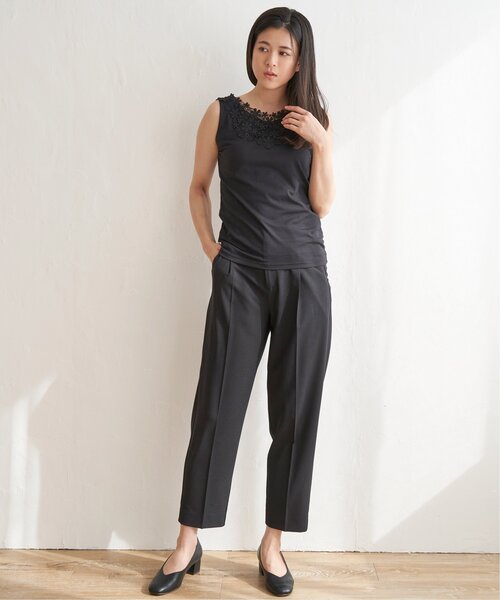 ikka（イッカ）の「【接触冷感・UVカット】前後レースタンクトップ（タンクトップ・レディース・ベージュ/オフホワイト/ブラック・S/M/L）」の22枚目の写真