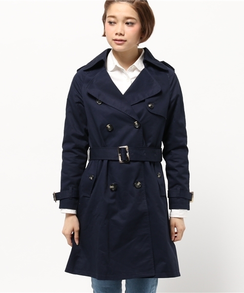 OUTLET(アウトレット)の「【Discoat】トレンチコート(トレンチコート・レディース・ネイビー・MEDIUM/LARGE/SMALL)」の13枚目の写真