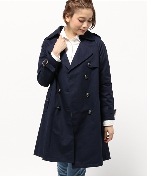 OUTLET(アウトレット)の「【Discoat】トレンチコート(トレンチコート・レディース・ネイビー・MEDIUM/LARGE/SMALL)」の9枚目の写真