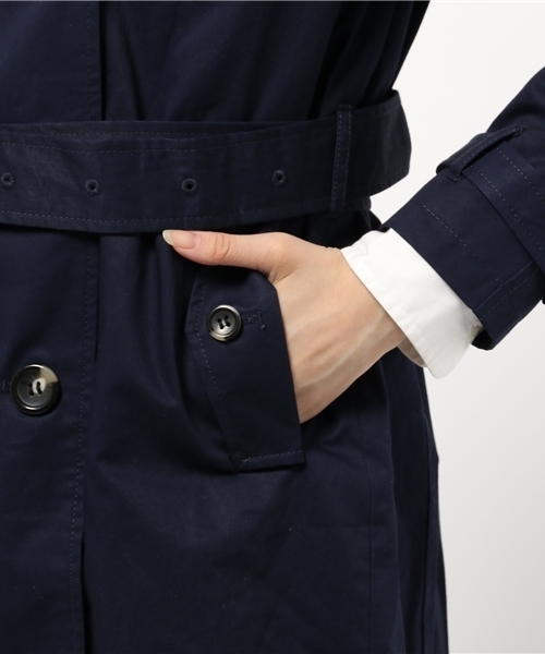 OUTLET(アウトレット)の「【Discoat】トレンチコート(トレンチコート・レディース・ネイビー・MEDIUM/LARGE/SMALL)」の12枚目の写真