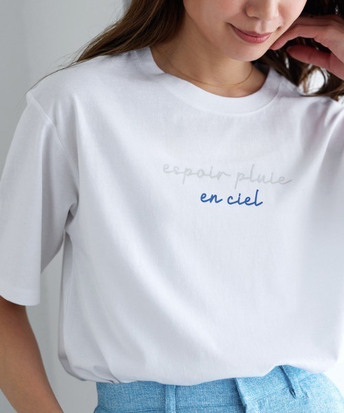 Pierrot(ピエロ)の「選べるプリントロゴTシャツ(Tシャツ/カットソー・レディース・ホワイト×ブラック/ホワイト系その他/ホワイト系その他2・LL/M/L)」の20枚目の写真