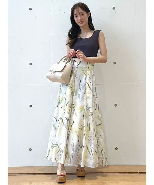 MERCURYDUO(マーキュリーデュオ)の「2WAYリングデザインコンパクトニット(ニット/セーター・レディース・オフホワイト/ブラック/パープル/イエロー・FREE)」の14枚目の写真