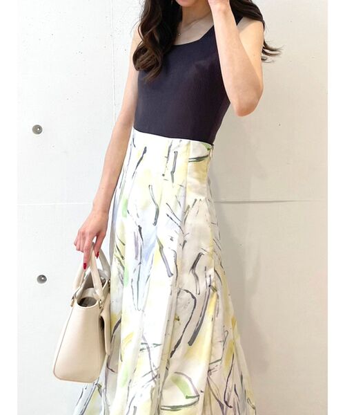 MERCURYDUO(マーキュリーデュオ)の「2WAYリングデザインコンパクトニット(ニット/セーター・レディース・オフホワイト/ブラック/パープル/イエロー・FREE)」の15枚目の写真