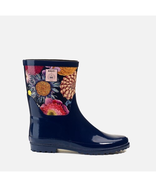 AIGLE(エーグル)の「エリオサボティロン プリント ラバーブーツ(レインシューズ・レディース・ネイビー/ホワイト/レオパード・37/36/35/38/39/40)」の3枚目の写真