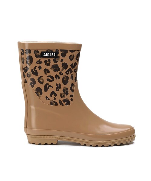 AIGLE(エーグル)の「エリオサボティロン プリント ラバーブーツ(レインシューズ・レディース・ネイビー/ホワイト/レオパード・37/36/35/38/39/40)」の1枚目の写真