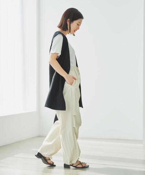 coen（コーエン）の「ダブルブレストジレ（ベスト・レディース・ブラック/ベージュ・M/L）」の10枚目の写真