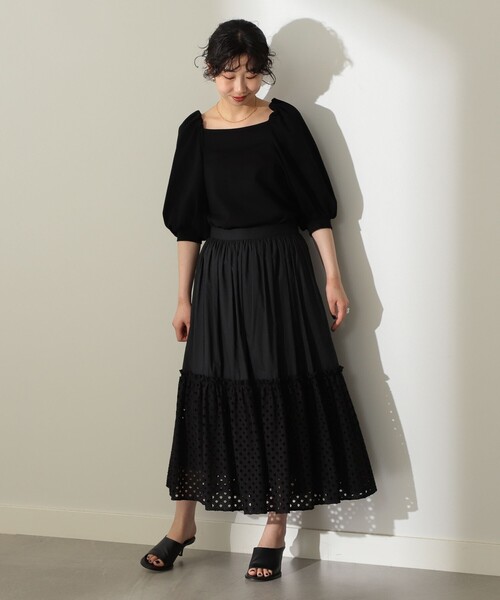 Demi-Luxe BEAMS（デミルクス ビームス）の「Demi-Luxe BEAMS / コンパクト フレンチテリー プルオーバー（Tシャツ/カットソー・レディース・ブラック/レッド系その他/グリーン・38/36）」の10枚目の写真