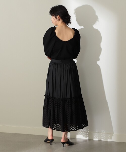 Demi-Luxe BEAMS（デミルクス ビームス）の「Demi-Luxe BEAMS / コンパクト フレンチテリー プルオーバー（Tシャツ/カットソー・レディース・ブラック/レッド系その他/グリーン・38/36）」の11枚目の写真