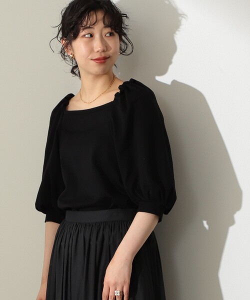 Demi-Luxe BEAMS（デミルクス ビームス）の「Demi-Luxe BEAMS / コンパクト フレンチテリー プルオーバー（Tシャツ/カットソー・レディース・ブラック/レッド系その他/グリーン・38/36）」の12枚目の写真
