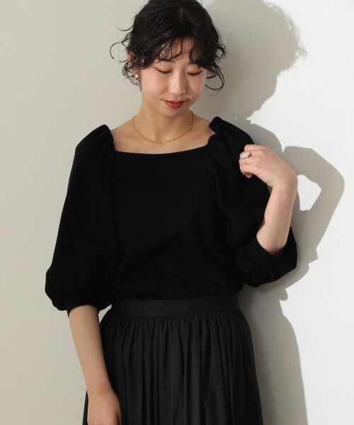 Demi-Luxe BEAMS（デミルクス ビームス）の「Demi-Luxe BEAMS / コンパクト フレンチテリー プルオーバー（Tシャツ/カットソー・レディース・ブラック/レッド系その他/グリーン・38/36）」の13枚目の写真
