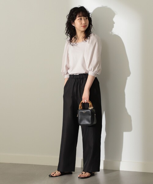 Demi-Luxe BEAMS（デミルクス ビームス）の「Demi-Luxe BEAMS / コンパクト フレンチテリー プルオーバー（Tシャツ/カットソー・レディース・ブラック/レッド系その他/グリーン・38/36）」の14枚目の写真