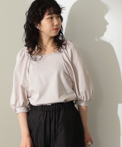 Demi-Luxe BEAMS（デミルクス ビームス）の「Demi-Luxe BEAMS / コンパクト フレンチテリー プルオーバー（Tシャツ/カットソー・レディース・ブラック/レッド系その他/グリーン・38/36）」の16枚目の写真