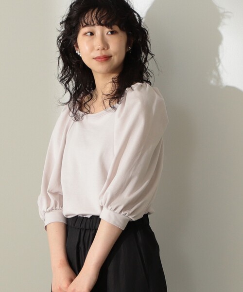 Demi-Luxe BEAMS（デミルクス ビームス）の「Demi-Luxe BEAMS / コンパクト フレンチテリー プルオーバー（Tシャツ/カットソー・レディース・ブラック/レッド系その他/グリーン・38/36）」の18枚目の写真