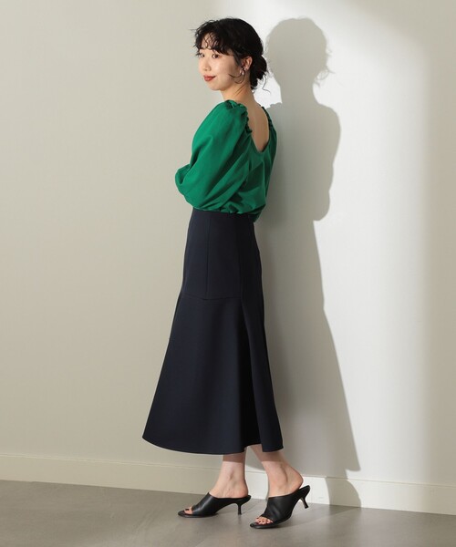 Demi-Luxe BEAMS（デミルクス ビームス）の「Demi-Luxe BEAMS / コンパクト フレンチテリー プルオーバー（Tシャツ/カットソー・レディース・ブラック/レッド系その他/グリーン・38/36）」の21枚目の写真